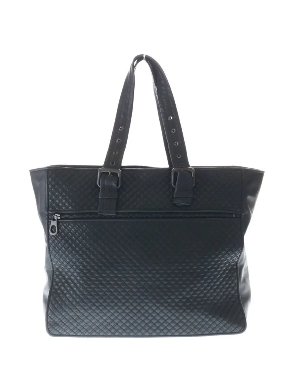 Bottega Veneta Intrecciato Leather Tote Black